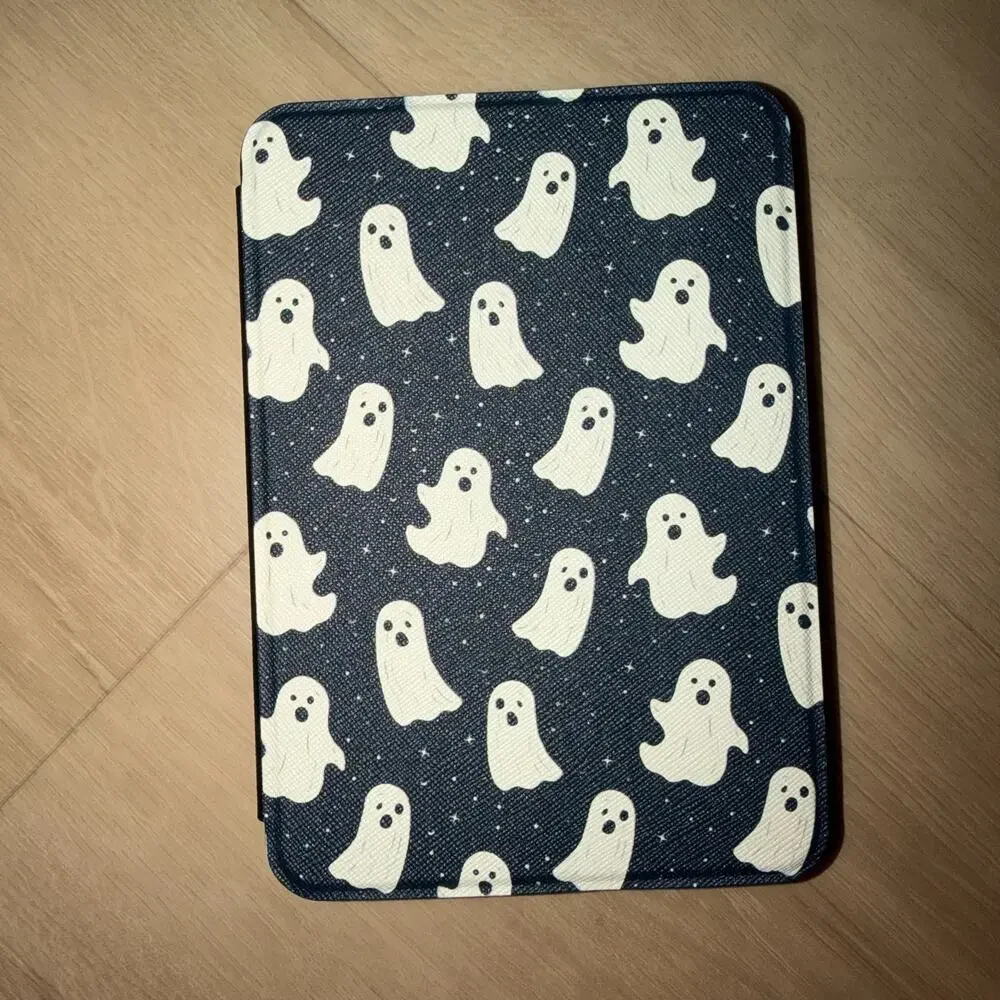 Casely Ghost Halloween Folio Case for Amazon Kindle 11th Gen 2022/2024 6" Auto W - Picture 1 of 3